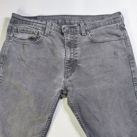 Levi's 512 jeans men's size W36 L30 medium washed grey slim taper - Picture 2 of 14